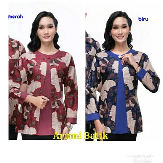 Detail Gambar Atasan Batik Kerja Wanita Nomer 53