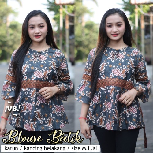 Detail Gambar Atasan Batik Wanita Nomer 19