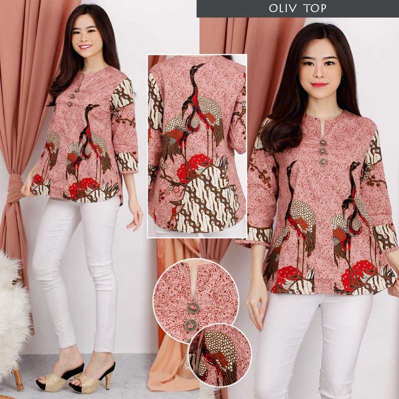 Detail Gambar Atasan Batik Wanita Nomer 45