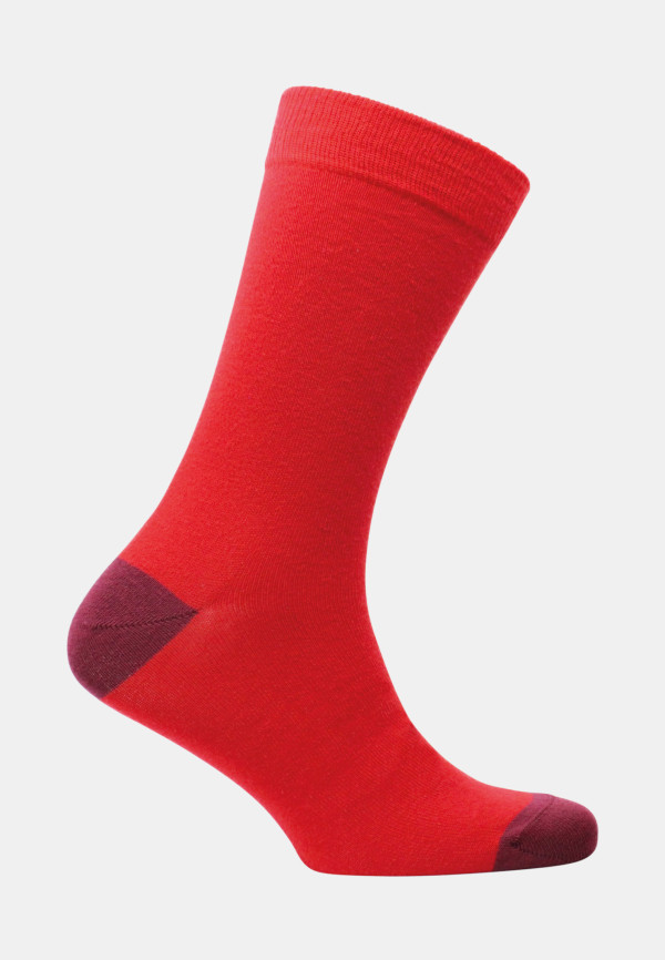 Detail Rote Socken Blauer Anzug Nomer 14