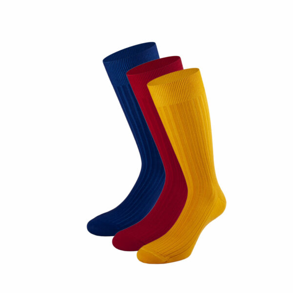 Detail Rote Socken Blauer Anzug Nomer 27