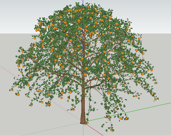 Detail Cara Memberi Pohon Di Sketchup Nomer 12