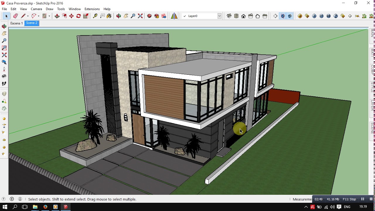 Detail Cara Memberi Pohon Di Sketchup Nomer 25