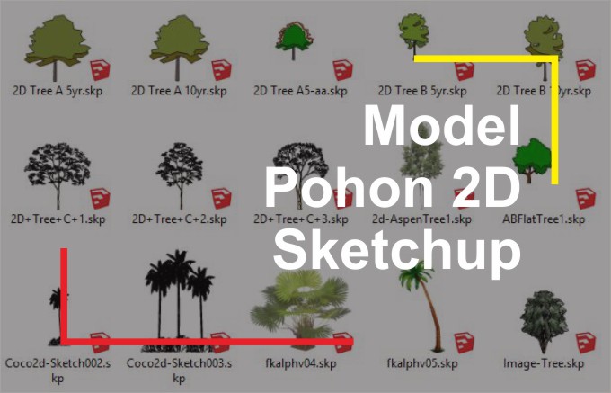 Detail Cara Memberi Pohon Di Sketchup Nomer 9