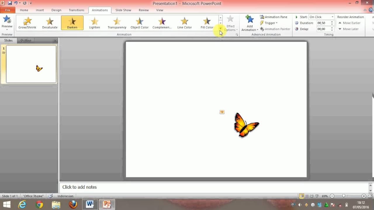 Detail Cara Membuat Animasi Bergerak Di Powerpoint 2010 Nomer 3