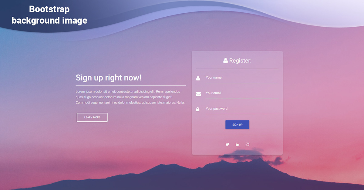 Detail Cara Membuat Background Di Bootstrap Nomer 7