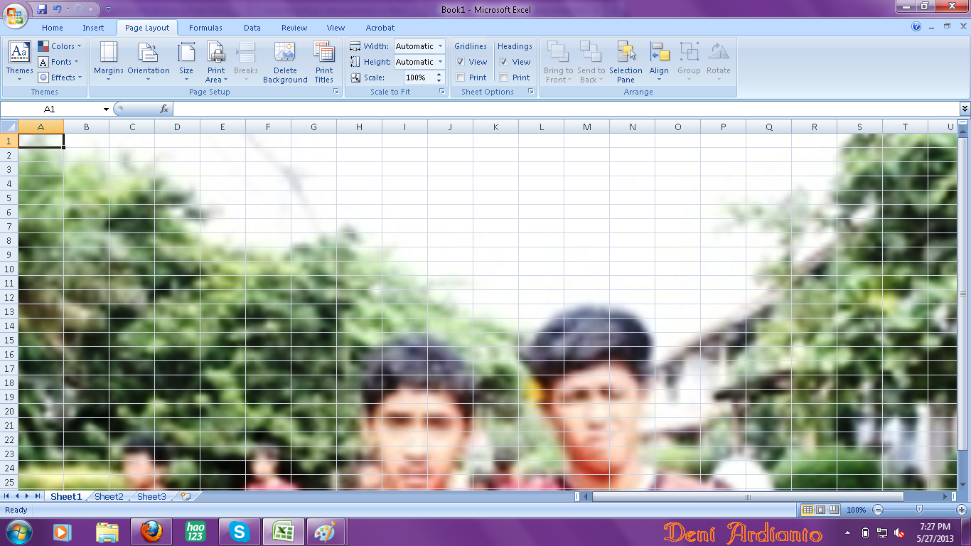 Detail Cara Membuat Background Di Excel 2007 Nomer 3