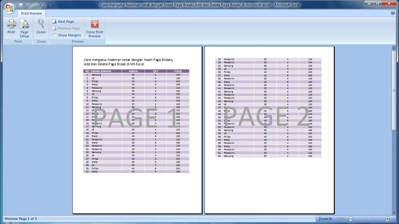 Detail Cara Membuat Background Di Excel 2007 Nomer 9