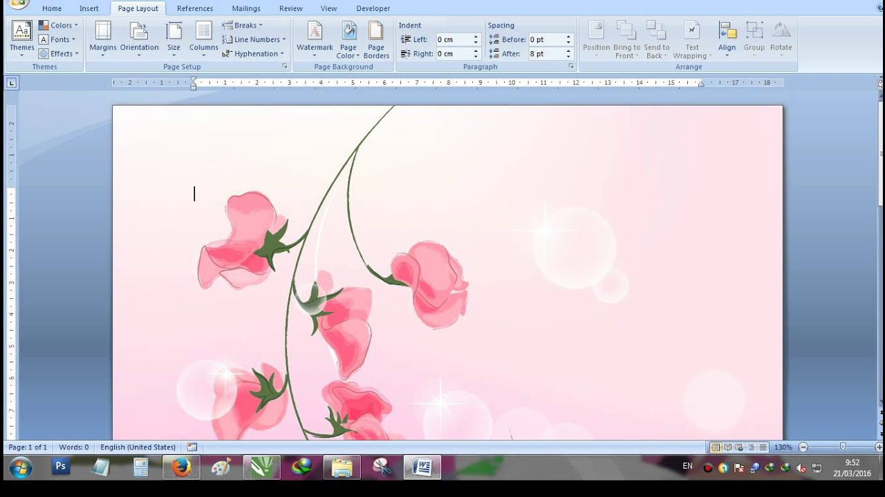 Detail Cara Membuat Background Di Word 2016 Nomer 2