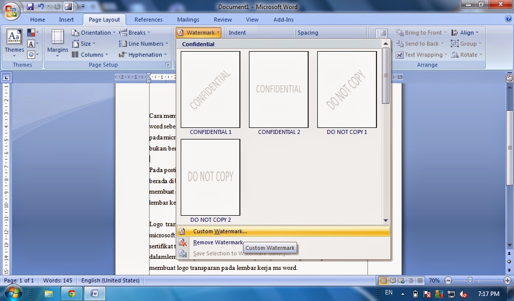 Detail Cara Membuat Background Di Word 2016 Nomer 27