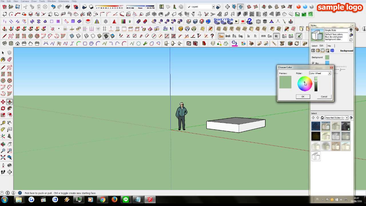 Detail Cara Membuat Background Sketchup Nomer 3