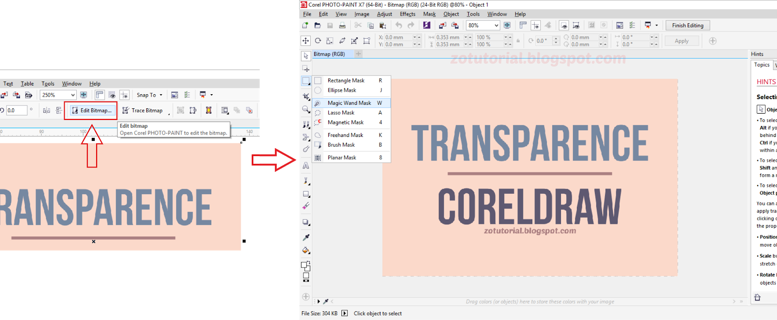 Detail Cara Membuat Background Transparan Di Corel Draw X3 Nomer 29