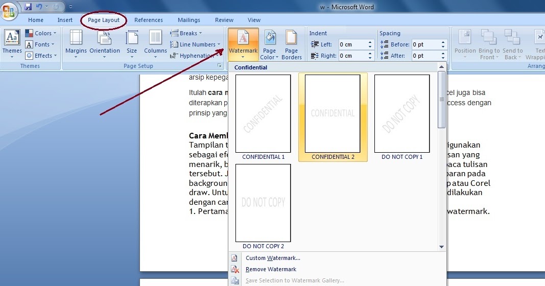 Detail Cara Membuat Background Transparan Di Word 2007 Nomer 8