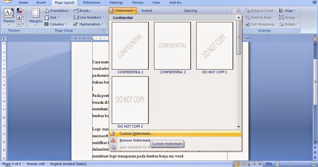 Detail Cara Membuat Background Transparan Di Word 2010 Nomer 10