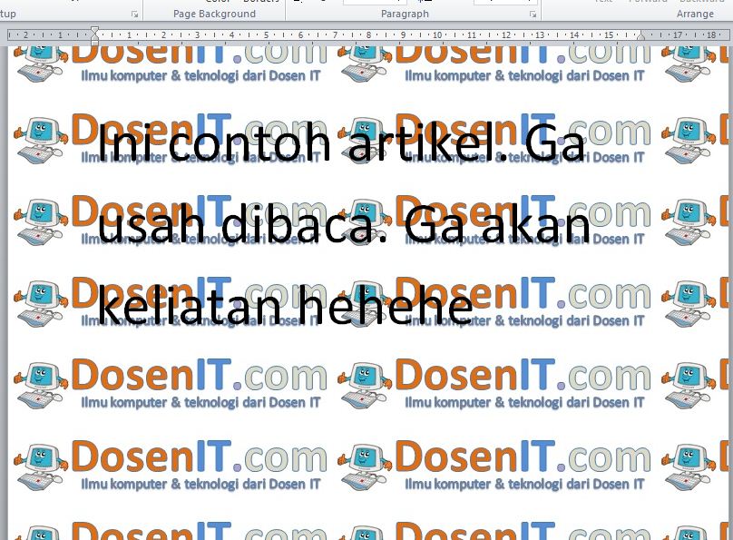 Detail cara membuat background tulisan banyak di word koleksi nomer 4