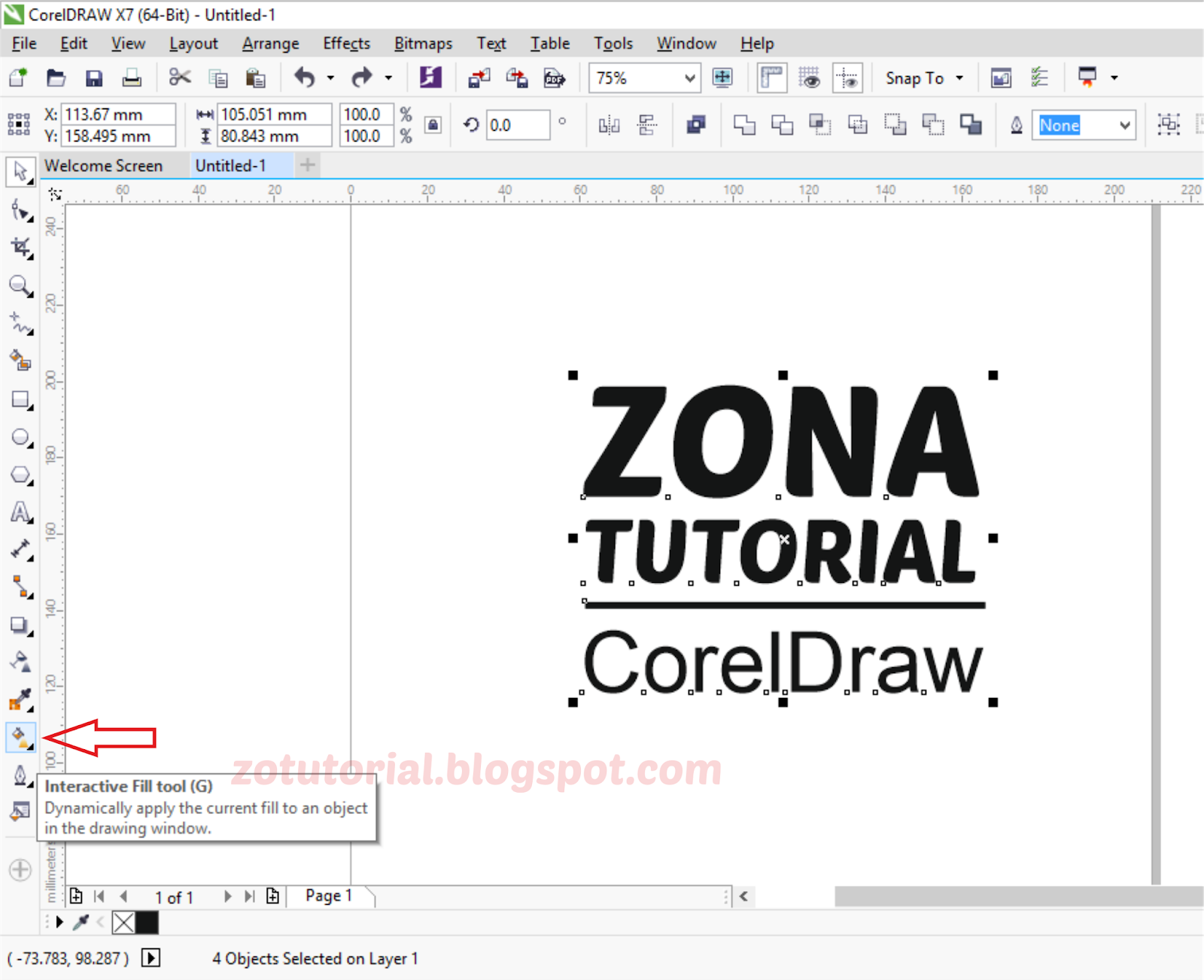 Detail Cara Membuat Background Tulisan Di Coreldraw Nomer 31