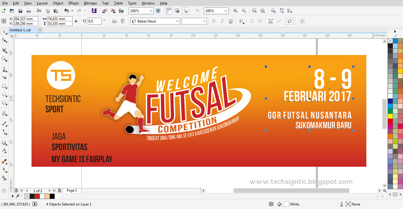 Detail Cara Membuat Banner Dengan Corel Draw X7 Nomer 20