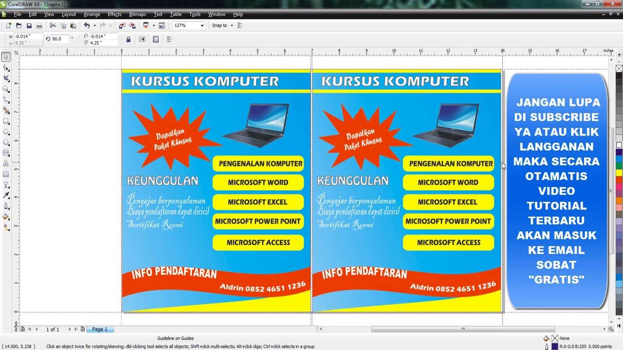 Detail Cara Membuat Brosur Di Coreldraw Nomer 13