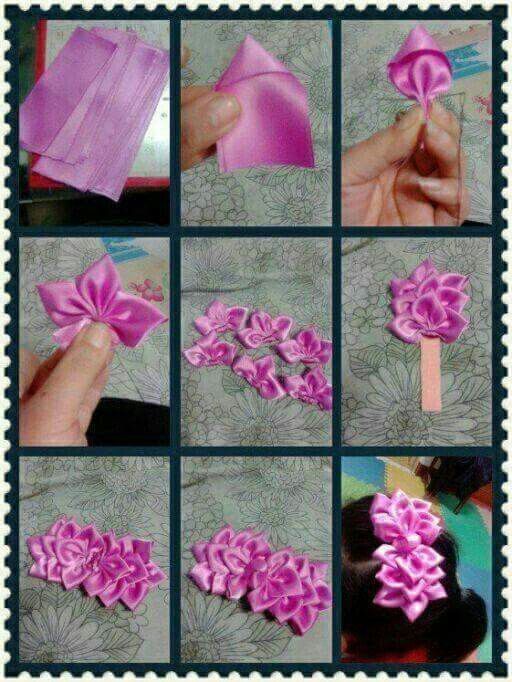 Detail Cara Membuat Bunga Dari Kertas Pita Nomer 21