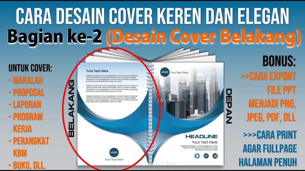 Detail Cara Membuat Cover Ppt Yang Menarik Nomer 29