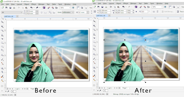 Detail Cara Membuat Gambar Menyatu Dengan Background Corel Nomer 22