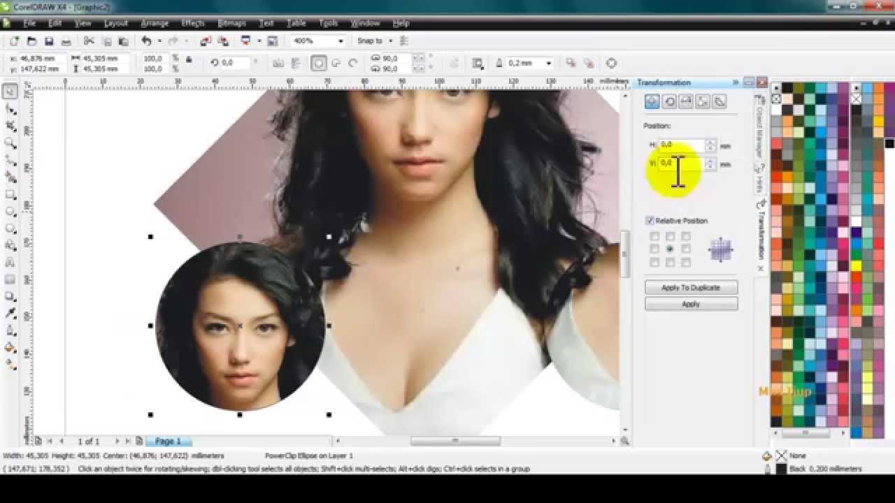 Detail Cara Membuat Gambar Menyatu Dengan Background Corel Nomer 31