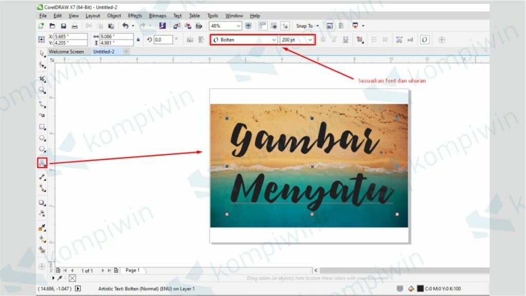 Cara Membuat Gambar Menyatu Dengan Background Di Coreldraw - KibrisPDR