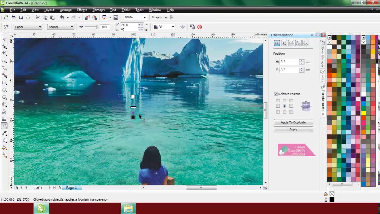 Detail Cara Membuat Gambar Menyatu Dengan Background Di Coreldraw Nomer 10