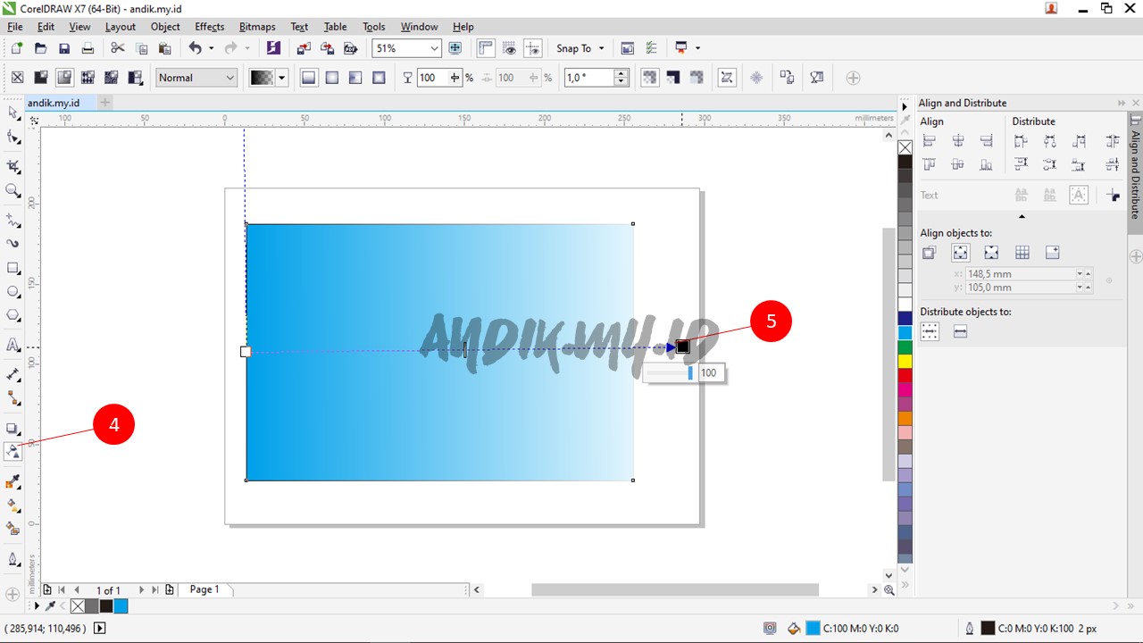 Detail Cara Membuat Gradasi Warna Di Coreldraw X7 Nomer 2