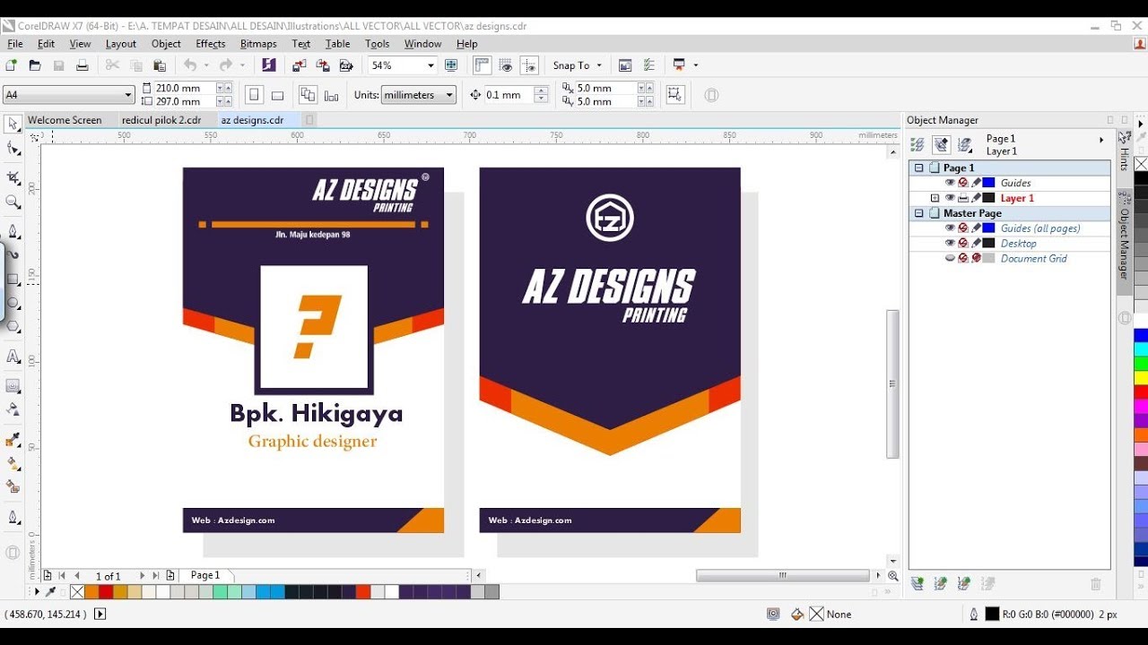 Detail Cara Membuat Id Card Dengan Corel Draw X5 Nomer 2