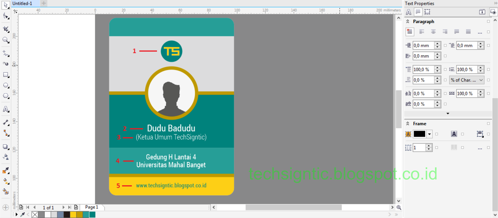 Detail Cara Membuat Id Card Panitia Dengan Coreldraw Nomer 21