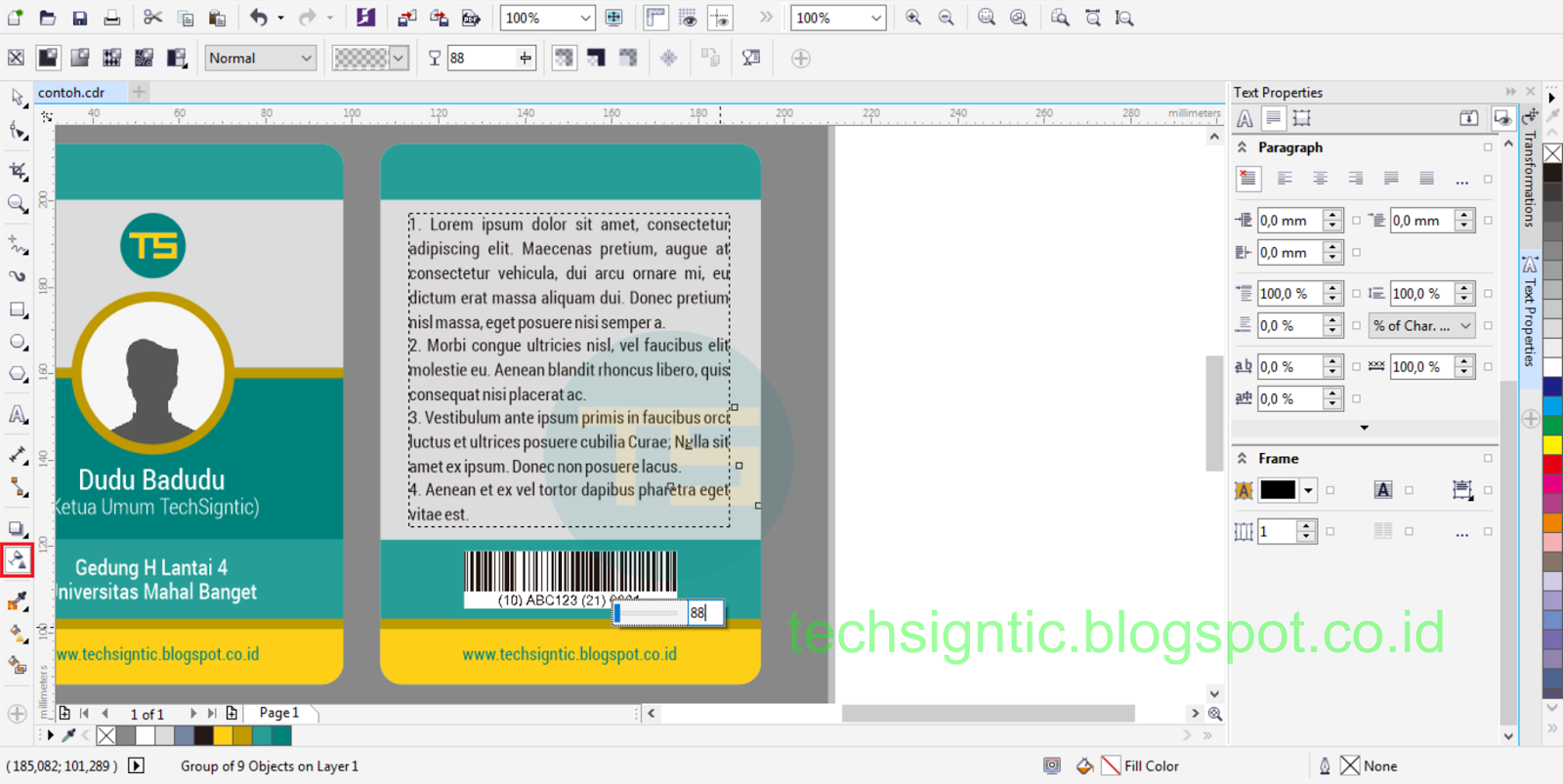 Detail Cara Membuat Id Card Panitia Dengan Coreldraw Nomer 36