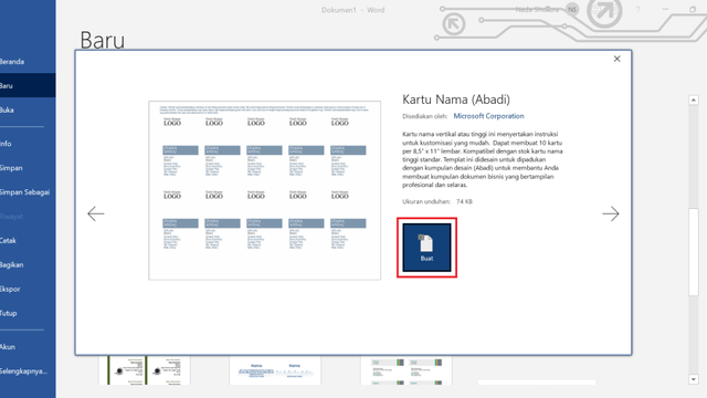 Detail Cara Membuat Id Card Panitia Dengan Microsoft Word 2010 Nomer 24