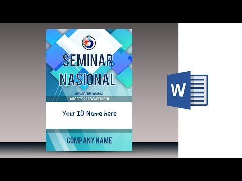 Detail Cara Membuat Id Card Panitia Dengan Microsoft Word 2010 Nomer 7