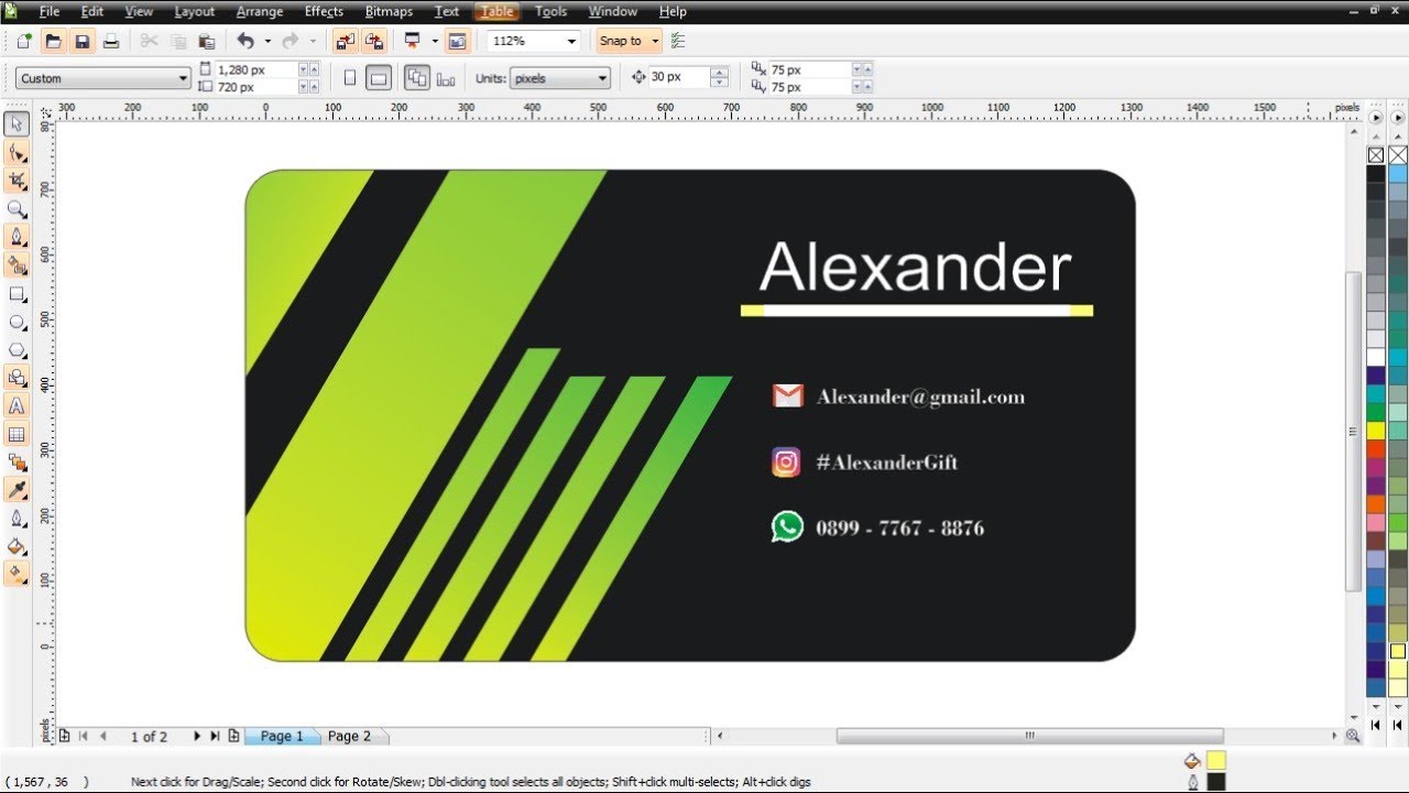 Detail Cara Membuat Kartu Nama Dengan Coreldraw X3 Nomer 3