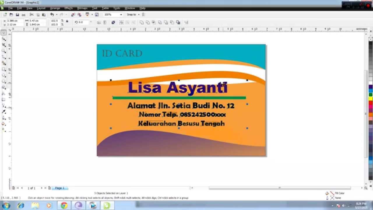 Detail Cara Membuat Kartu Nama Dengan Coreldraw X3 Nomer 7