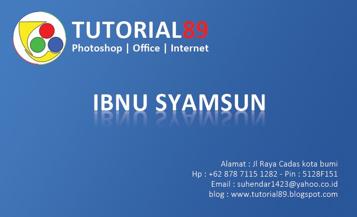 Detail Cara Membuat Kartu Nama Keren Dengan Photoshop Nomer 26