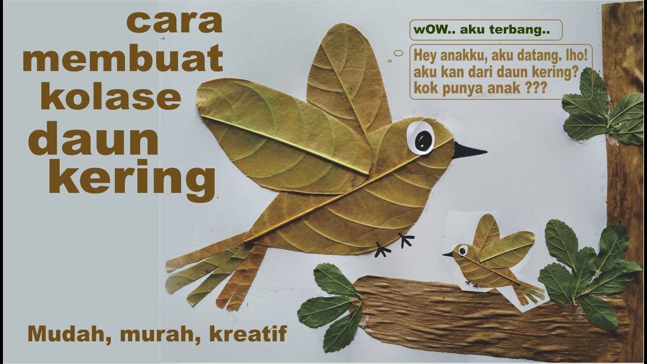 Cara Membuat Kolase Daun Kering - KibrisPDR