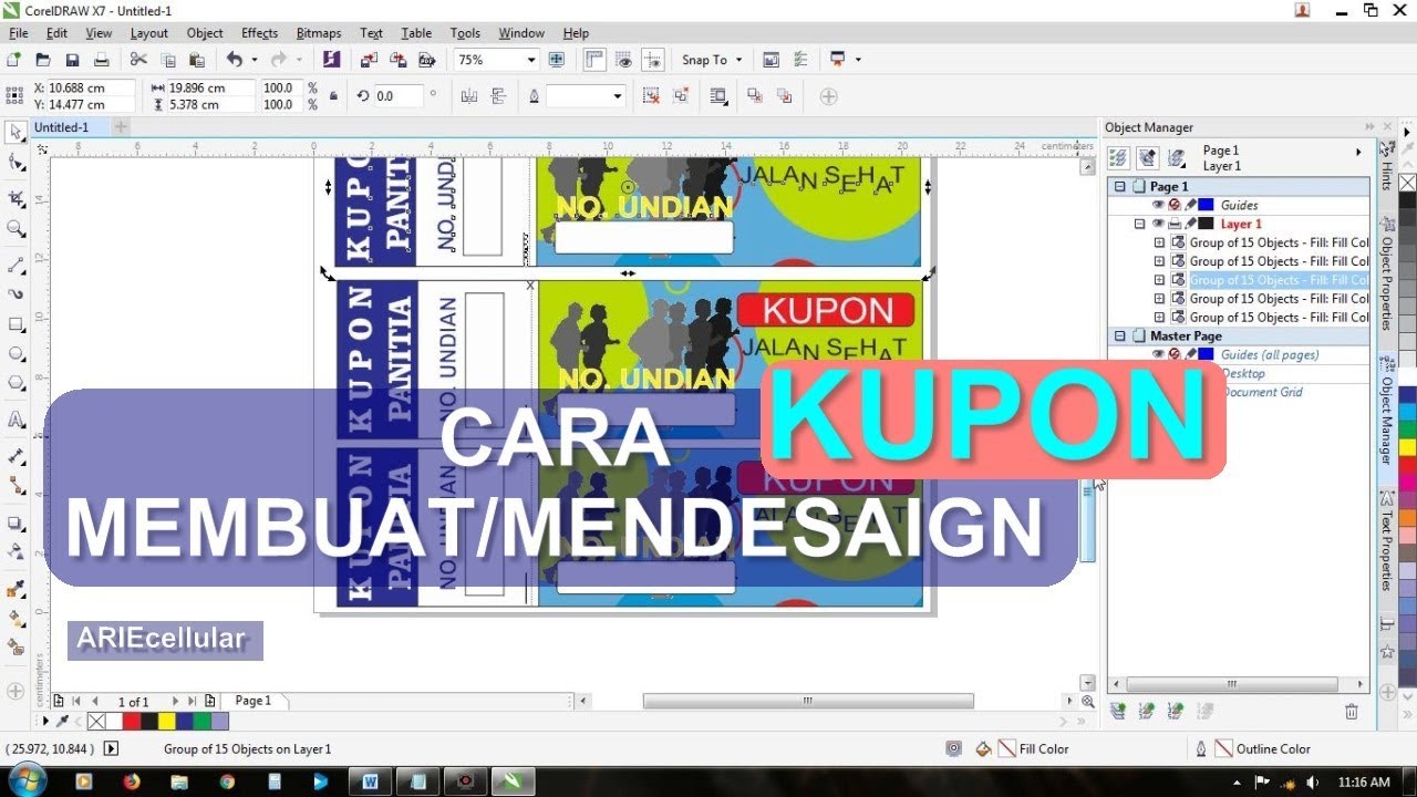 Cara Membuat Kupon Undian Dengan Coreldraw - KibrisPDR