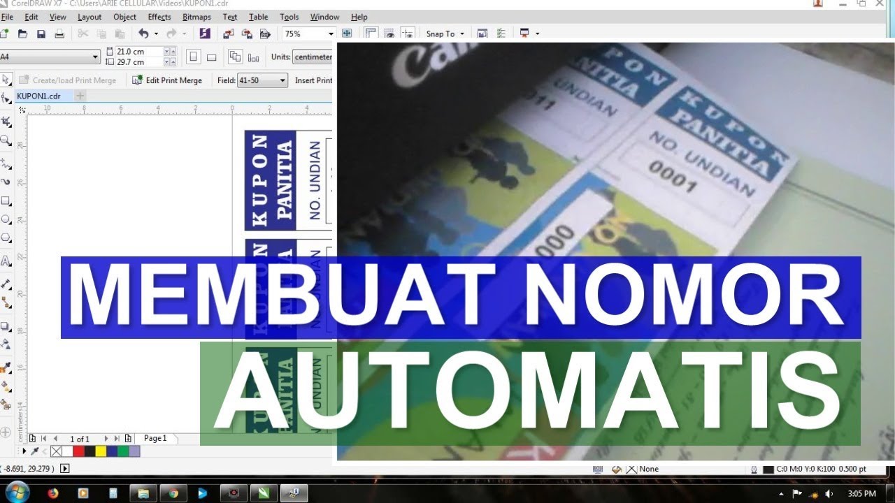 Detail Cara Membuat Kupon Undian Dengan Coreldraw Nomer 4