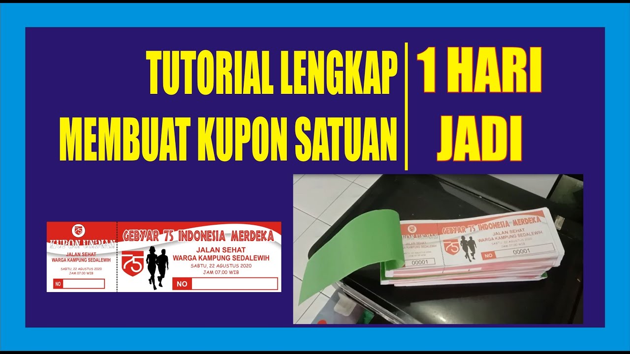 Detail Cara Membuat Kupon Undian Dengan Coreldraw Nomer 44