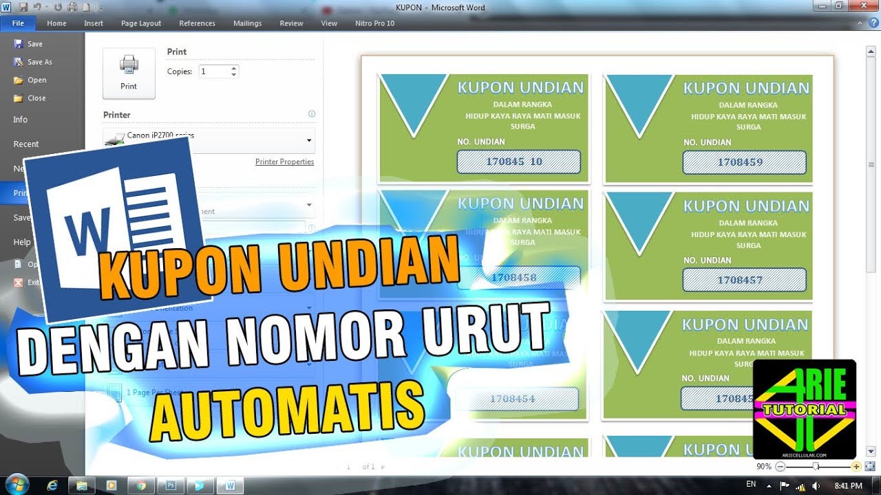 Detail Cara Membuat Kupon Undian Dengan Coreldraw Nomer 7