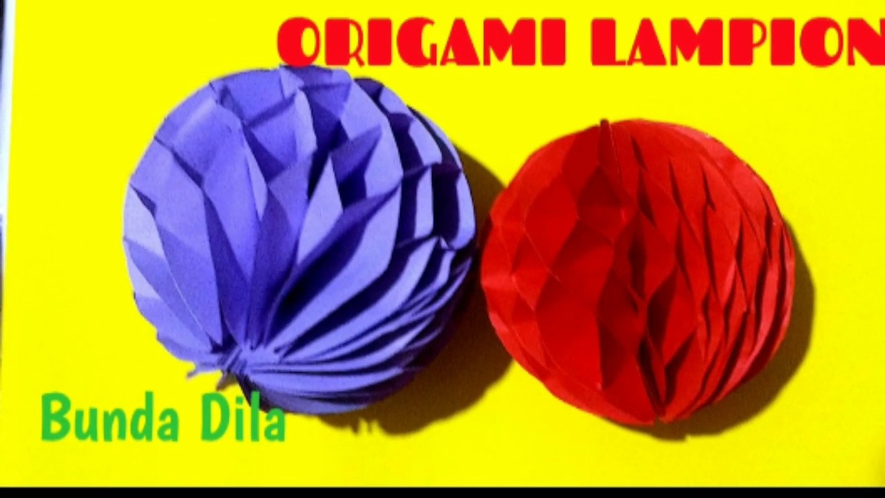 Detail Cara Membuat Lampion Dari Origami Nomer 5