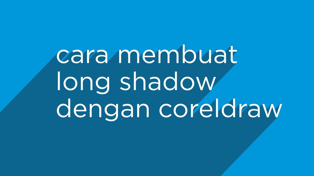 Detail Cara Membuat Long Shadow Di Corel Nomer 6