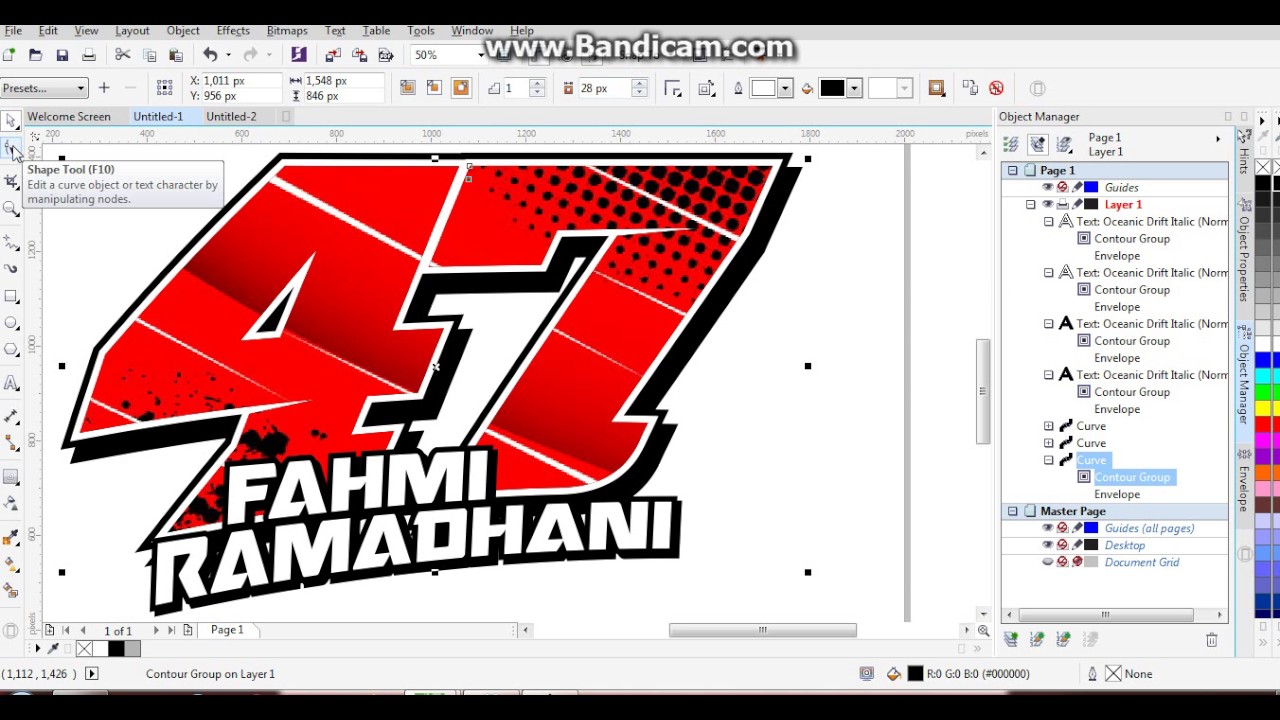 Detail Cara Membuat Nomor Start Balap Dengan Coreldraw Nomer 15