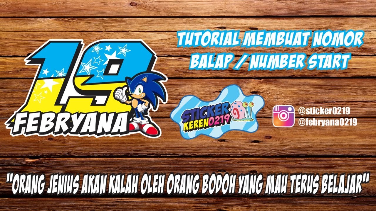 Detail Cara Membuat Nomor Start Balap Dengan Coreldraw Nomer 8
