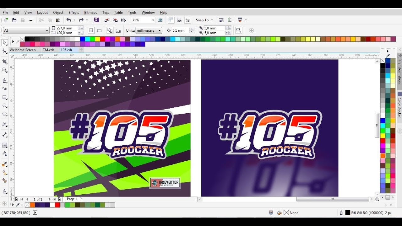 Detail Cara Membuat Nomor Start Balap Dengan Coreldraw Nomer 10