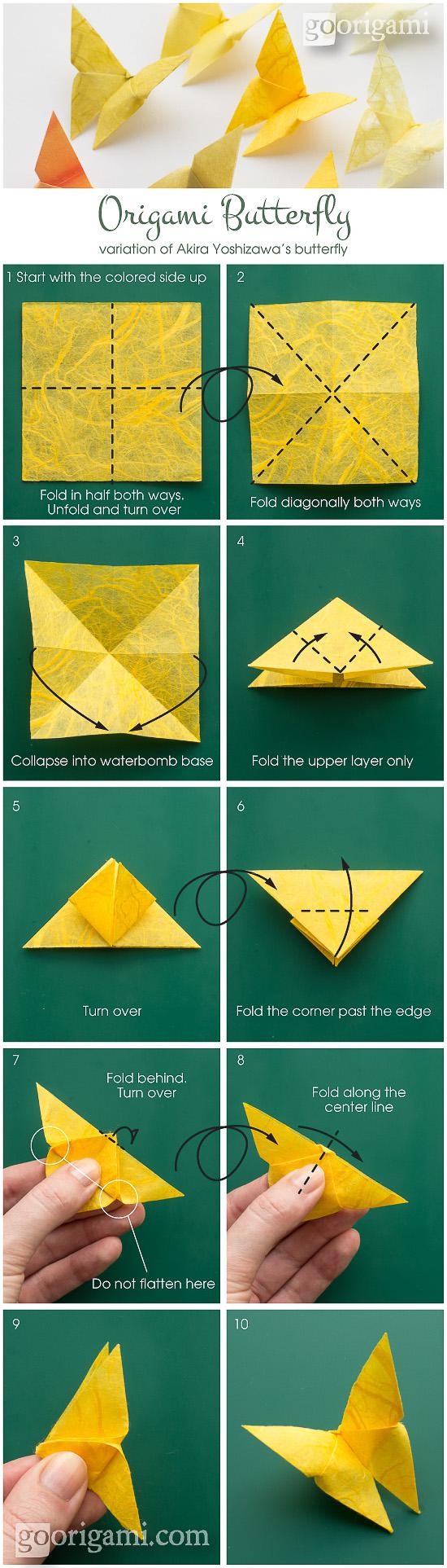 Detail Cara Membuat Origami Kupu Kupu Dari Kertas Nomer 21