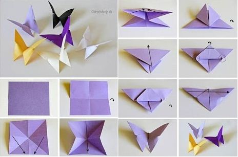 Detail Cara Membuat Origami Kupu Kupu Dari Kertas Nomer 5