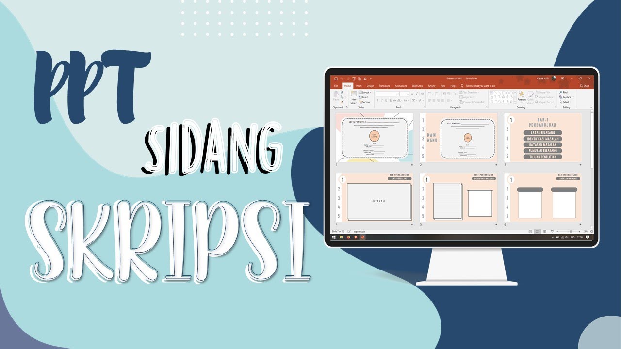 Detail Cara Membuat Powerpoint Untuk Sidang Skripsi Nomer 3